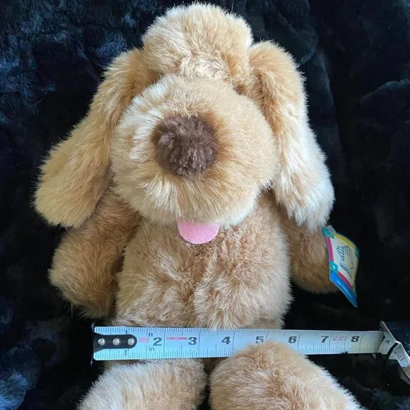 Vintage Applause Plush Puppy Golden Brown 1988 Hound Dog 16 Stuffy Long Ears 80s - Picture 5 of 13